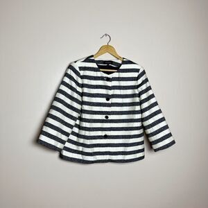 CLEARANCE! Striped Talbots Button Close Jacket Size 14 VGUC